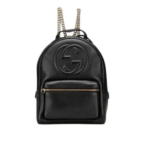 Pre-owned Leather Backpack - Gucci Vintage - Modalova