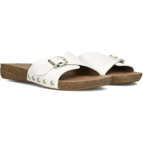 White Leather Slippers Hf1 - Fitflop - Modalova