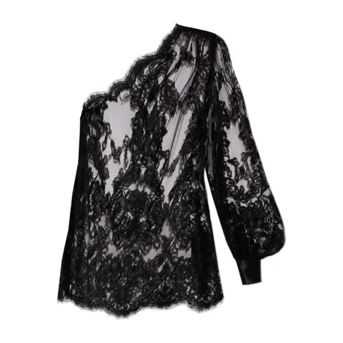 Lace top with open shoulder - Dolce & Gabbana - Modalova