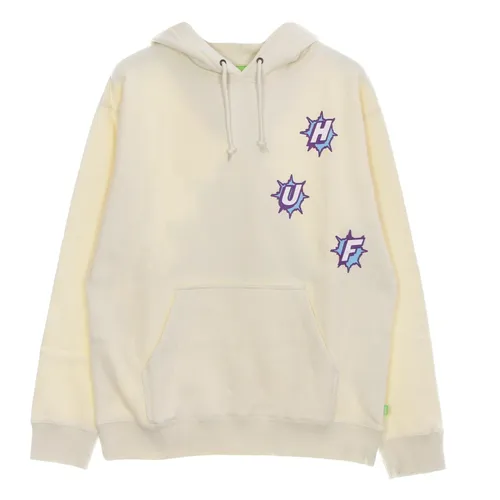 Off White Hoodie with Kangaroo Pocket - HUF - Modalova