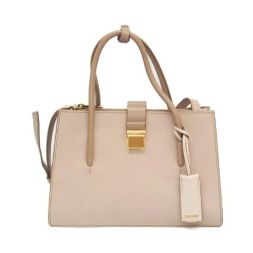 Pre-owned Leather Handbag - Miu Miu Pre-owned - Modalova