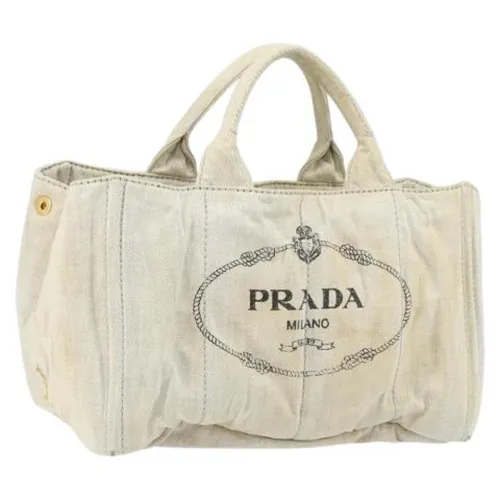 Pre-owned Canvas Tote Bag - Prada Vintage - Modalova