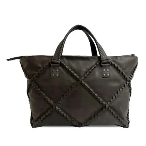 Pre-owned Leather Tote - Bottega Veneta Vintage - Modalova