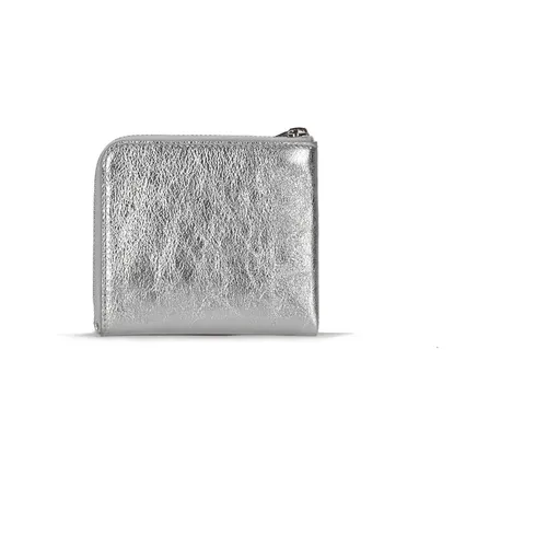 Silver Zip Wallet with Card Compartments - Comme des Garçons - Modalova