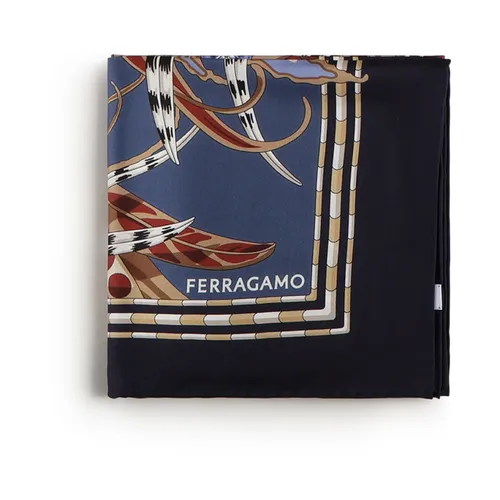 Silk Twill Scarf - Ferragamo - Modalova