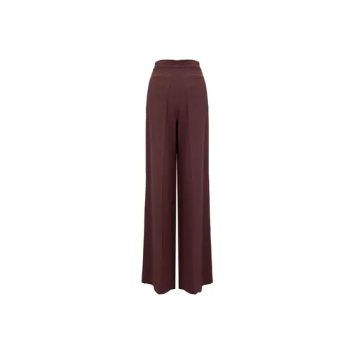 Gold Detail Zipper Hook Trousers - Elisabetta Franchi - Modalova
