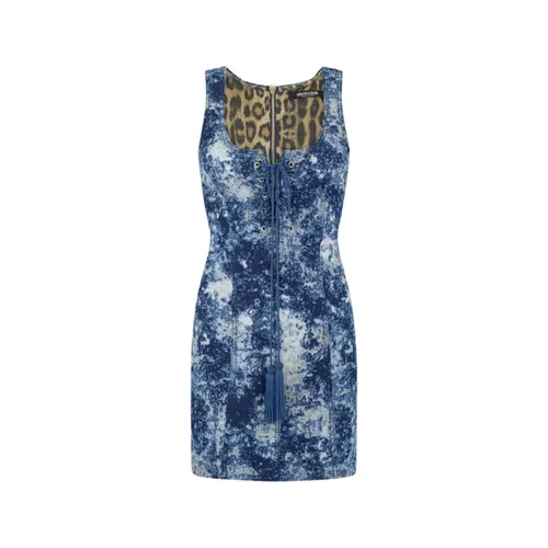 Mini Dress With Discoloration - Roberto Cavalli - Modalova