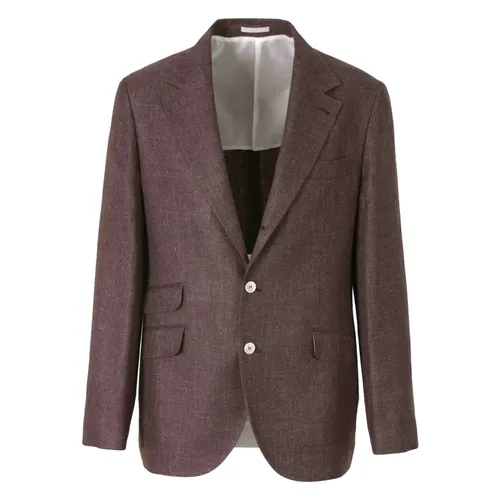Brown Jacket for Stylish Outfits - Brunello Cucinelli - Modalova