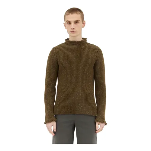 Fringed Wool Sweater - Burberry - Modalova