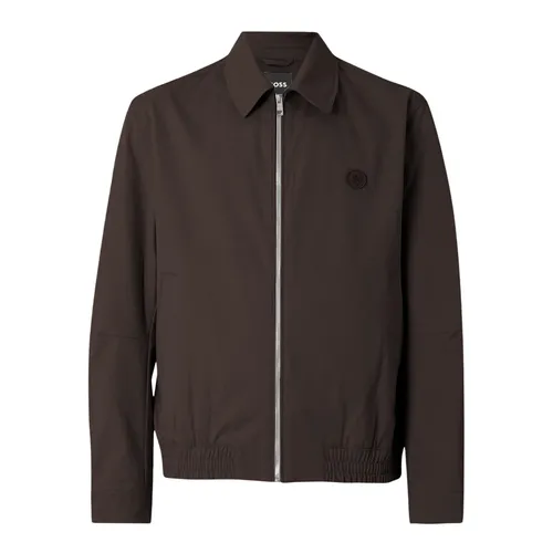 Stretch Cotton Jacket - Hugo - Modalova