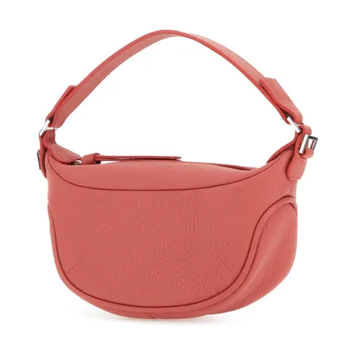 Salmon Leather Mini Ami Handbag - By FAR - Modalova