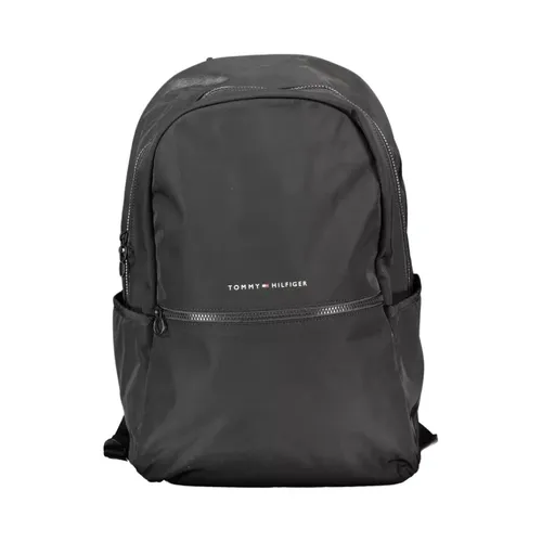 Black Polyester Backpack - Tommy Hilfiger - Modalova