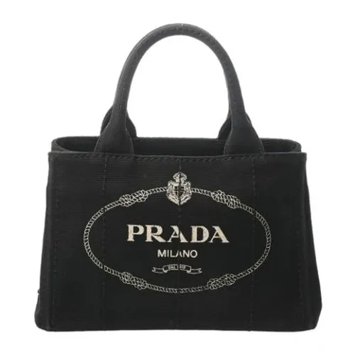 Pre-owned Canvas Tote Bag - Prada Vintage - Modalova
