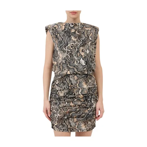 Python Print Cotton Mini Dress - Just Cavalli - Modalova