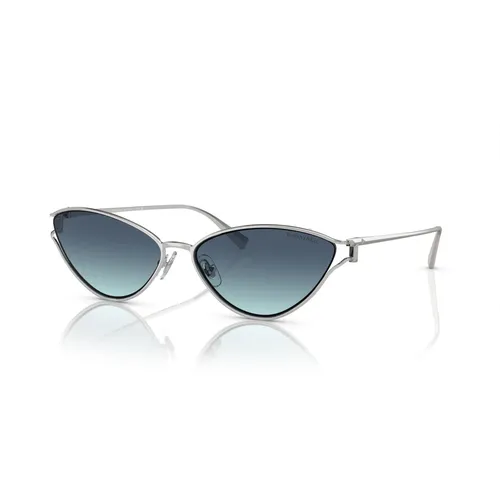 Silver Blue Shaded Sunglasses - Tiffany - Modalova