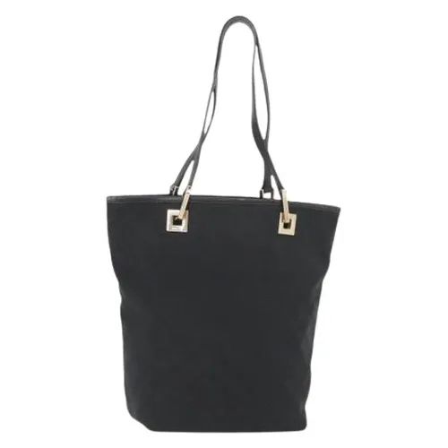 Pre-owned Canvas Tote Bag - Gucci Vintage - Modalova