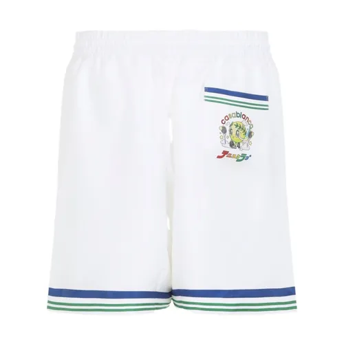 Silk Twill Shorts - Casablanca - Modalova