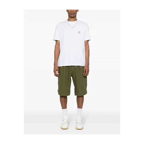 White Speedy Fox Patch Tee - Maison Kitsuné - Modalova