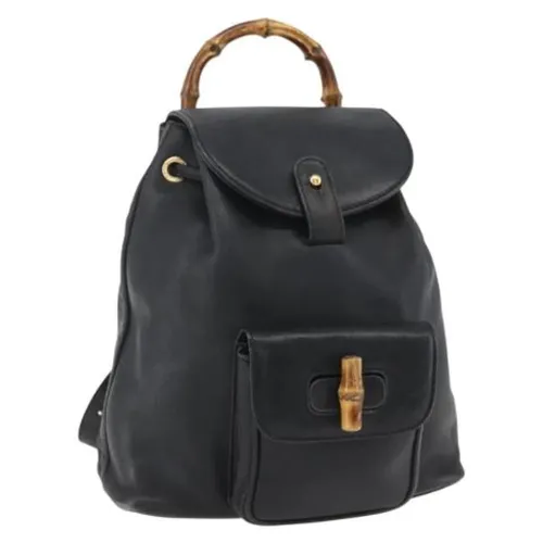 Pre-owned Leather Backpack - Gucci Vintage - Modalova
