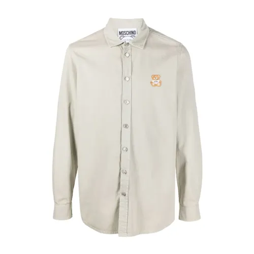 Grey Shirts for Men - Moschino - Modalova