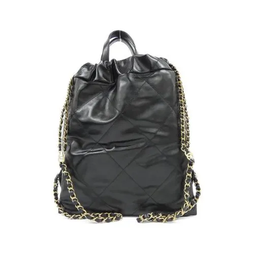 Pre-owned Vintage Leather Backpack - Chanel Vintage - Modalova