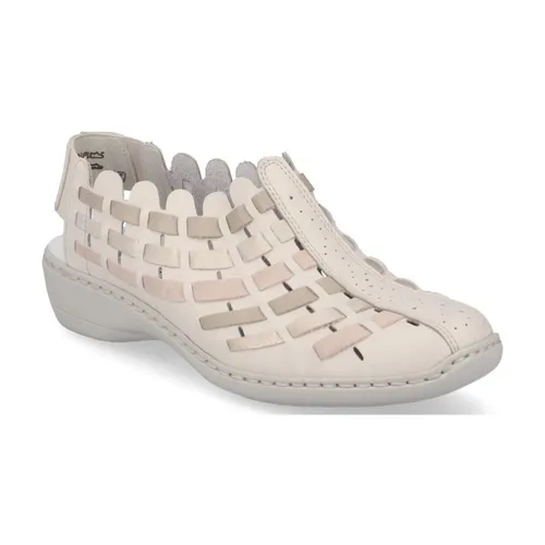 Beige Casual Flat Sandals - Rieker - Modalova