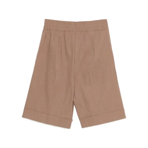 Elasticated-Waistband Knee-Length Shorts - D.Exterior - Modalova