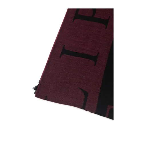 Logo Stole in Purple Wool Blend - Philipp Plein - Modalova
