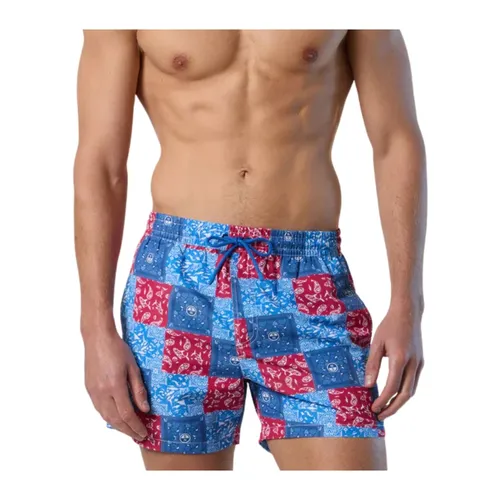 Graphic Print Beach Boxer Shorts - North Sails - Modalova