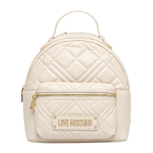 Logo Quilted Backpack - Love Moschino - Modalova