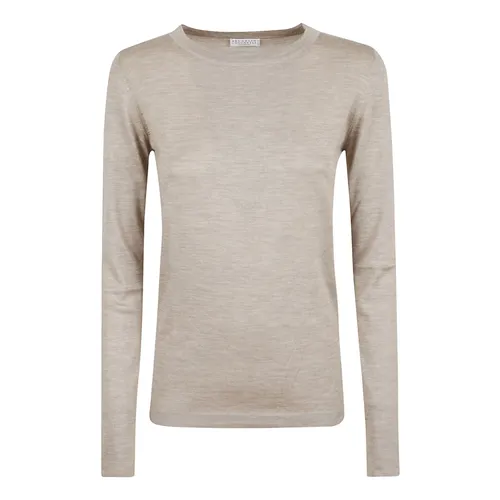 Crew Neck Sweater - Brunello Cucinelli - Modalova