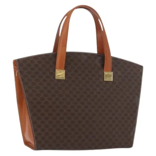 Pre-owned Vintage Macadam Canvas Hand Bag - Celine Vintage - Modalova