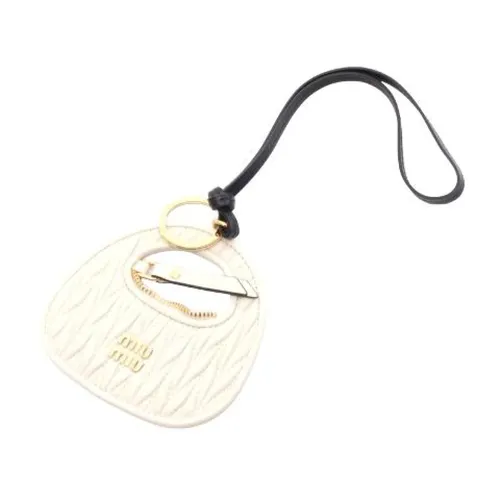 Pre-owned Leather Key-Holder - Miu Miu Pre-owned - Modalova
