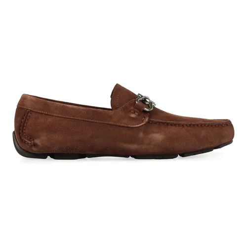 Gancini Driving Loafers - Ferragamo - Modalova