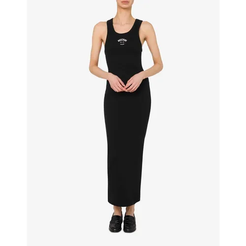 Stretch Cotton Dress - Moschino - Modalova