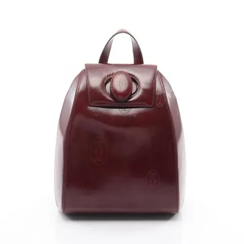Pre-owned Leather Backpack - Cartier Vintage - Modalova
