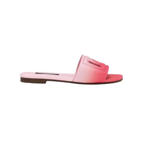 Pink Leather Kids Sandals - Dolce & Gabbana - Modalova