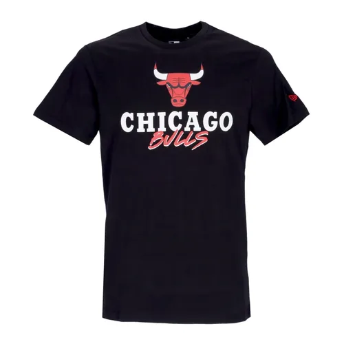 Chicago Bulls Script Tee Black/Red - New Era - Modalova