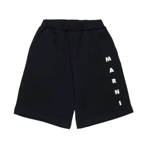 Logo-print Bermuda Shorts - Marni - Modalova