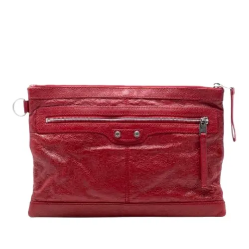 Pre-owned Leather Clutch - Balenciaga Vintage - Modalova