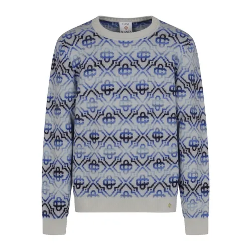 Space Dye Monogram Crew - Casablanca - Modalova