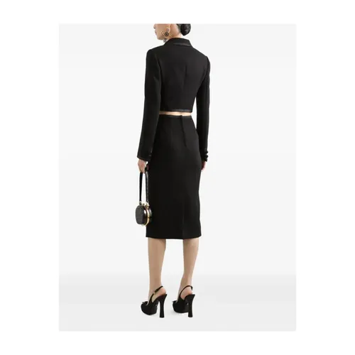 Double-breasted Crop Jacket - Dolce & Gabbana - Modalova