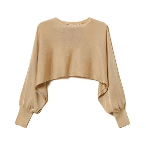 Cropped Jumper with Lurex - Twinset - Modalova