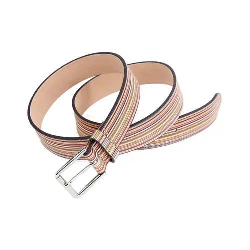 Multicolor Striped Leather Belt - Paul Smith - Modalova