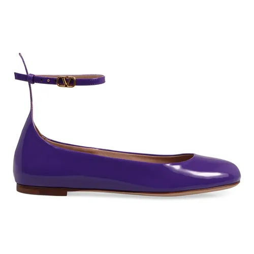 Tan-Go Leather Ballet Flats - Valentino Garavani - Modalova