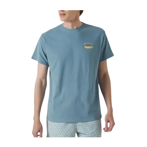 Turtle Denim T-Shirt - SCOTTA - Modalova