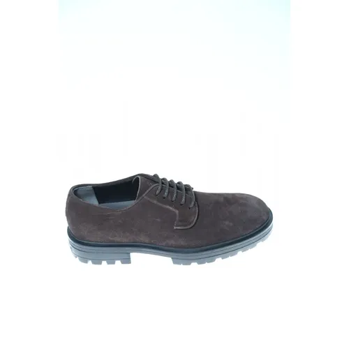 Suede Lace-up Shoes - Hogan - Modalova