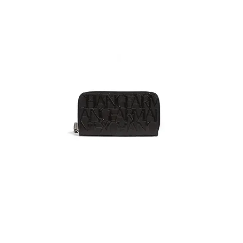 Black Polyester Wallet - Armani Exchange - Modalova
