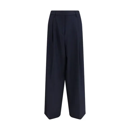 Fluid Techno-Tailoring Trousers - Fabiana Filippi - Modalova