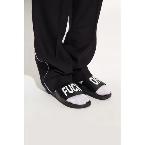 Black rubber slippers - Vtmnts - Modalova